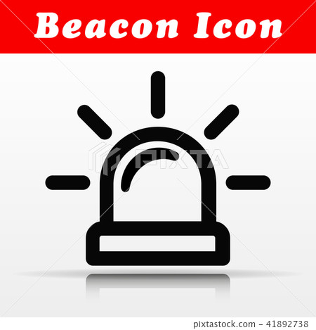 Line Beacon Vector Icon Design Stock Illustration