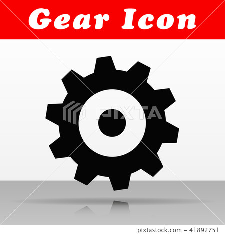 black gear vector icon design - Stock Illustration [41892751] - PIXTA