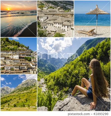 Collage of travel photos from Albania 41893290