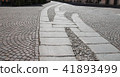 Ancient paving stones in centre of Piacenza 41893499