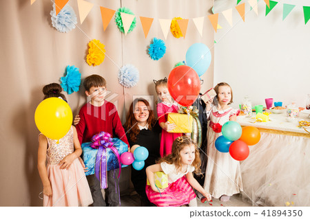 funny birthday  party with animator 41894350