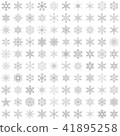 Snow Crystal 100 pieces set-01 ■ Material · Snowflake · Gray 41895258