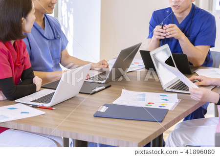 Conference Doctor Nurse Body Parts Part Cut Face No 41896080