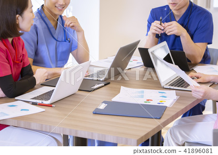 Conference Doctor Nurse Body Parts Part Cut Face No 41896081