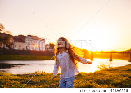 Happy childhood for girl Happy childhood for girl 41896316