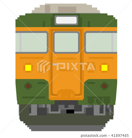 Dot picture style train (115 series: Shonan color) 41897485