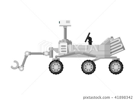 Modern mars rover isolated icon 41898342