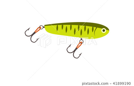 Fishing lure icon in flat style Fishing lure icon in flat style 41899190