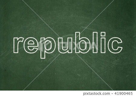 Politics concept: Republic on chalkboard background Politics concept: Republic on chalkboard background 41900465
