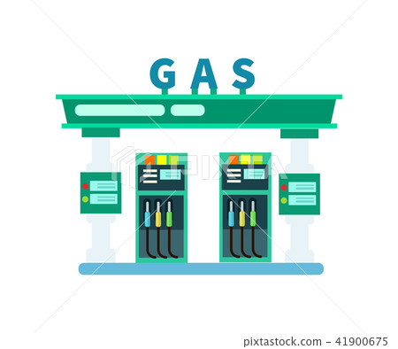 Gas filling station icon Gas filling station icon 41900675