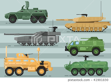 Modern military technics isolatedset 41901830