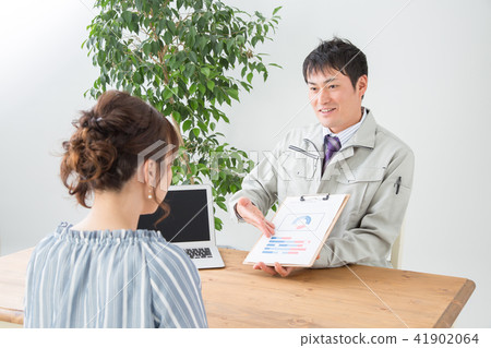 Male working wearing meeting (smile) 41902064
