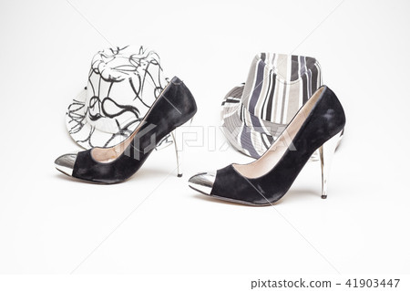 old ladies shoe on high heels and and a hat old ladies shoe on high heels and and a hat 41903447