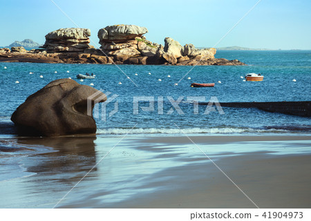 typical Brittany coast in the north of France typical Brittany coast in the north of France 41904973