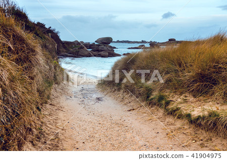 typical Brittany coast in the north of France typical Brittany coast in the north of France 41904975