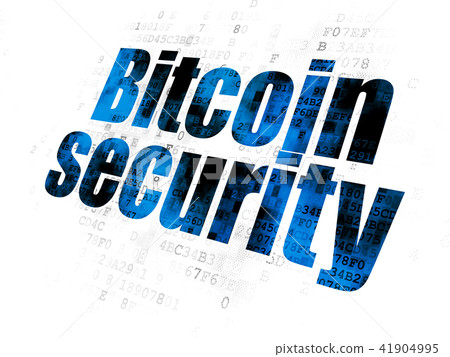 Cryptocurrency concept: Bitcoin Security on Digital background Cryptocurrency concept: Bitcoin Security on Digital background 41904995