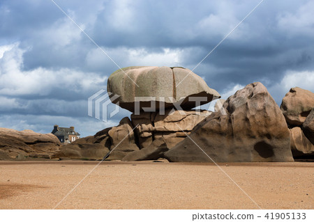 typical Brittany coast in the north of France typical Brittany coast in the north of France 41905133