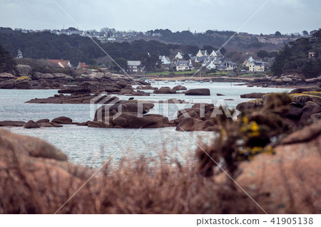 typical Brittany coast in the north of France typical Brittany coast in the north of France 41905138