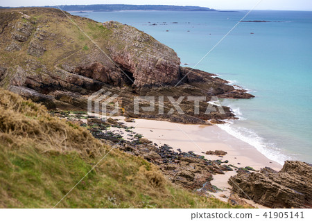 typical Brittany coast in the north of France 41905141