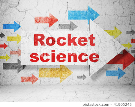 Science concept: arrow with Rocket Science on grunge wall background 41905245