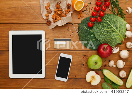 Healthy food, grocery online shopping 41905247