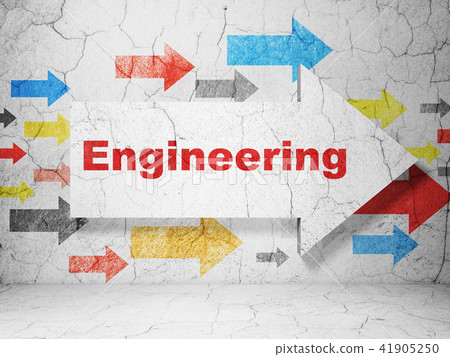 Science concept: arrow with Engineering on grunge wall background Science concept: arrow with Engineering on grunge wall background 41905250
