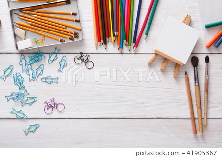 Drawing tools, stationary, workplace of artist Drawing tools, stationary, workplace of artist 41905367