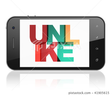Social network concept: Smartphone with Unlike on  display 41905615