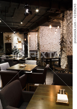 Interior of modern restaurant, loft style 41906243