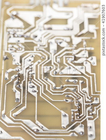 electronic microcircuit close-up electronic microcircuit close-up 41907603