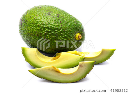 Avocado isolated on white 41908312