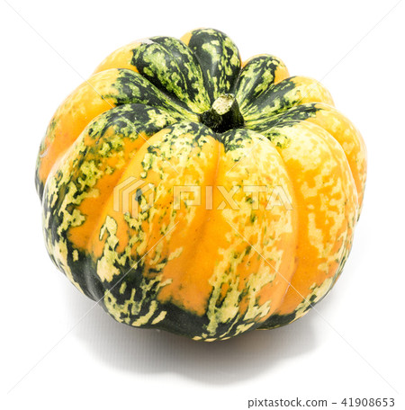 Green pumpkin isolated on white Green pumpkin isolated on white 41908653