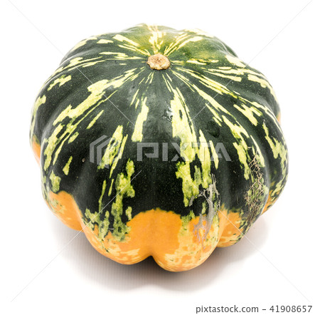 Green pumpkin isolated on white Green pumpkin isolated on white 41908657