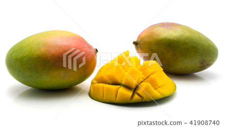 Fresh mango isolated on white Fresh mango isolated on white 41908740