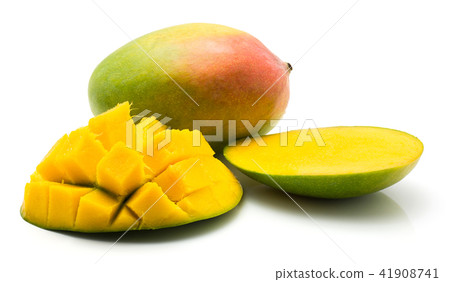 Fresh mango isolated on white Fresh mango isolated on white 41908741