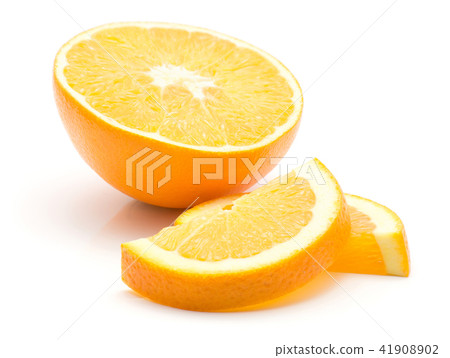 Fresh orange isolated on white 41908902