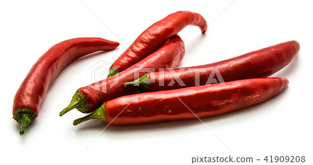 Fresh red chilli pepper isolated 41909208