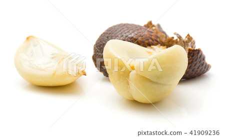 Fresh raw salak isolated on white 41909236