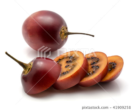 Fresh raw tamarillo isolated on white Fresh raw tamarillo isolated on white 41909258
