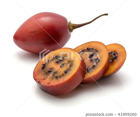 Fresh raw tamarillo isolated on white Fresh raw tamarillo isolated on white 41909260