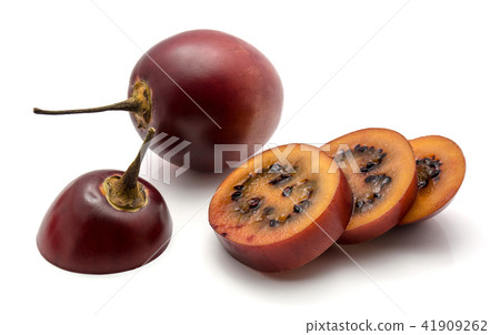 Fresh raw tamarillo isolated on white Fresh raw tamarillo isolated on white 41909262