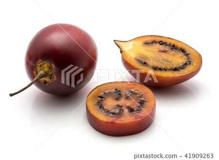 Fresh raw tamarillo isolated on white Fresh raw tamarillo isolated on white 41909263