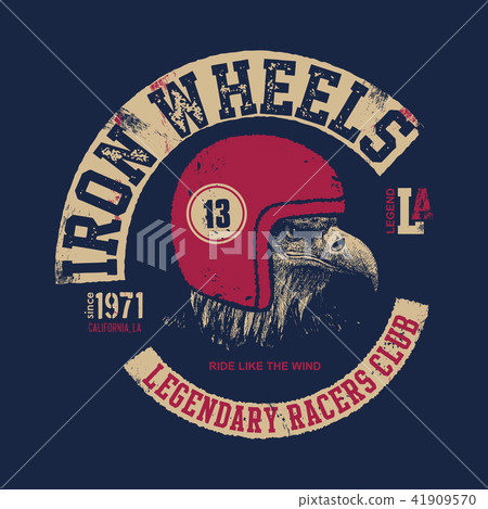 Motor eagle. Vintage design biker. Motor eagle. Vintage design biker. 41909570