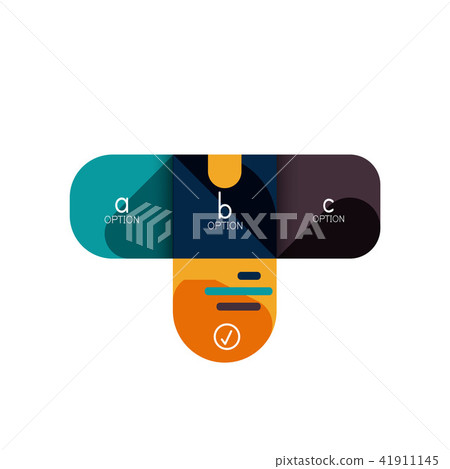 Infographics option and step by step in rounded squares, element of chart, graph, diagram with Infographics option and step by step in rounded squares, element of chart, graph, diagram with 41911145