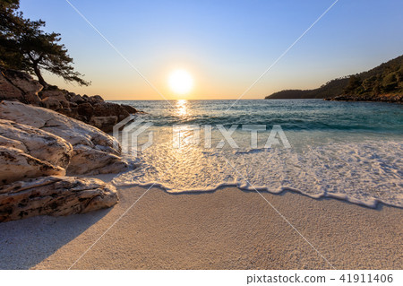 Marble beach (Saliara beach), Thassos, Greece Marble beach (Saliara beach), Thassos, Greece 41911406