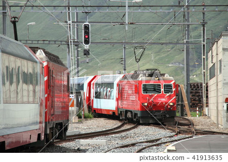 The glacier express of Andermatt station The glacier express of Andermatt station 41913635