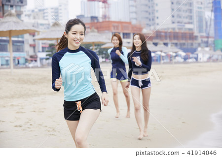 暑假,假期,朋友,年輕女子 暑假,假期,朋友,年輕女子 41914046