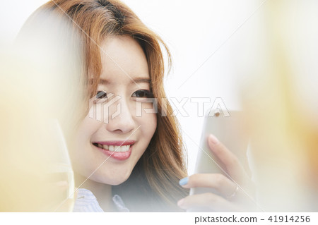 Summer vacation, vacation, young woman 41914256