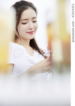 Summer vacation, vacation, young woman Summer vacation, vacation, young woman 41914351