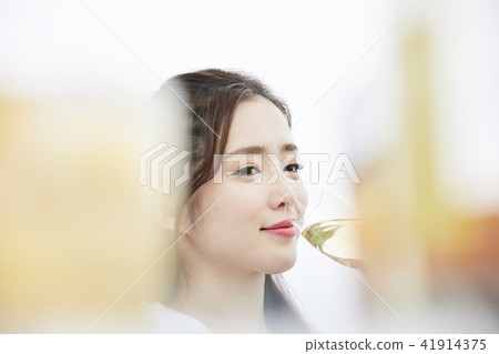 Summer vacation, vacation, young woman 41914375